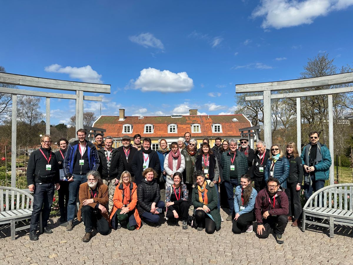 Az Európai Botanikus Kerti Konzorcium félévi értekezletének résztvevői.